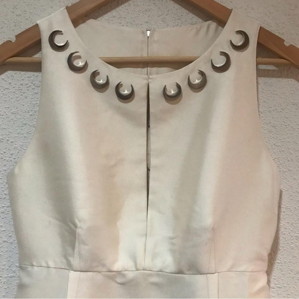 Thomas Wylde Ivory Silk Crescent Moon Cocktail Dress โ Size 6 โจ๐ค - Picture 2 of 8